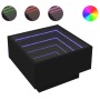 Mesa de centro con LED madera de ingeniería negro 50x50x30 cm de , Mesas de centro - Ref: Foro24-847505, Precio: 106,01 €, De...
