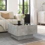 Mesa de centro y LED madera ingeniería gris hormigón 50x50x30cm de , Mesas de centro - Ref: Foro24-847507, Precio: 100,64 €, ...