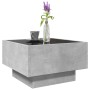 Mesa de centro y LED madera ingeniería gris hormigón 50x50x30cm de , Mesas de centro - Ref: Foro24-847507, Precio: 100,64 €, ...