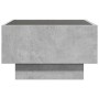 Mesa de centro y LED madera ingeniería gris hormigón 50x50x30cm de , Mesas de centro - Ref: Foro24-847507, Precio: 100,64 €, ...