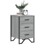 Mesita de noche madera de ingeniería gris Sonoma 40x41x60 cm de , Mesitas de noche - Ref: Foro24-848527, Precio: 74,25 €, Des...