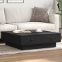 Mesa de centro madera contrachapada negro 90x90x28 cm de , Mesas de centro - Ref: Foro24-848088, Precio: 129,49 €, Descuento: %