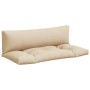 Cojines para palets 2 unidades tela beige de , Cojines para sillas y sofás - Ref: Foro24-360925, Precio: 92,21 €, Descuento: %