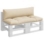 Cojines para palets 2 unidades tela beige de , Cojines para sillas y sofás - Ref: Foro24-360925, Precio: 92,21 €, Descuento: %