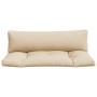 Cojines para palets 2 unidades tela beige de , Cojines para sillas y sofás - Ref: Foro24-360925, Precio: 92,21 €, Descuento: %