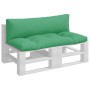 Cojines para palets 2 unidades tela verde de , Cojines para sillas y sofás - Ref: Foro24-360927, Precio: 59,13 €, Descuento: %