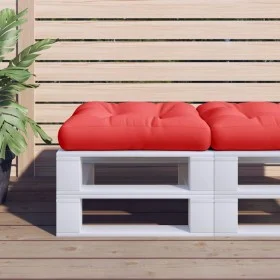 Red fabric cushion for pallets 58x58x10 cm by , Cushions for chairs and sofas - Ref: Foro24-360906, Price: 27,06 €, Discount: %