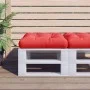 Cojín para palets de tela rojo 58x58x10 cm de , Cojines para sillas y sofás - Ref: Foro24-360906, Precio: 27,06 €, Descuento: %