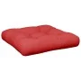 Cojín para palets de tela rojo 58x58x10 cm de , Cojines para sillas y sofás - Ref: Foro24-360906, Precio: 27,06 €, Descuento: %