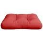 Cojín para palets de tela rojo 58x58x10 cm de , Cojines para sillas y sofás - Ref: Foro24-360906, Precio: 27,06 €, Descuento: %