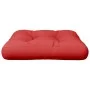 Cojín para palets de tela rojo 58x58x10 cm de , Cojines para sillas y sofás - Ref: Foro24-360906, Precio: 27,06 €, Descuento: %