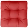 Cojín para palets de tela rojo 58x58x10 cm de , Cojines para sillas y sofás - Ref: Foro24-360906, Precio: 27,06 €, Descuento: %