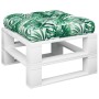 Cojín para palés tela estampado de hojas 58x58x10 cm de , Cojines para sillas y sofás - Ref: Foro24-360912, Precio: 32,14 €, ...