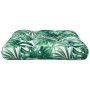 Cojín para palés tela estampado de hojas 58x58x10 cm de , Cojines para sillas y sofás - Ref: Foro24-360912, Precio: 32,14 €, ...