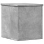 Caja de almacenaje madera ingeniería gris hormigón 30x35x35 cm de , Baúles de almacenamiento - Ref: Foro24-840670, Precio: 35...