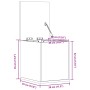 Caja de almacenaje madera ingeniería gris hormigón 30x35x35 cm de , Baúles de almacenamiento - Ref: Foro24-840670, Precio: 35...