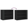 Armario de pared madera de ingeniería negro 75x35x60 cm de , Estantes y estanterías - Ref: Foro24-848417, Precio: 54,47 €, De...