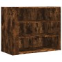 Armario de pared madera de ingeniería roble ahumado 75x35x60 cm de , Estantes y estanterías - Ref: Foro24-848420, Precio: 52,...
