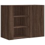Armario de pared madera de ingeniería marrón roble 75x35x60 cm de , Estantes y estanterías - Ref: Foro24-848429, Precio: 77,1...