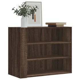 Engineered wood brown oak wall cabinet 75x35x60 cm by , Shelves and shelves - Ref: Foro24-848422, Price: 61,94 €, Discount: %