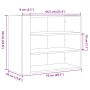 Armario de pared madera de ingeniería marrón roble 75x35x60 cm de , Estantes y estanterías - Ref: Foro24-848422, Precio: 62,9...