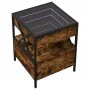 Mesa de centro con Infinity LED roble ahumado 40x40x51 cm de , Mesas de centro - Ref: Foro24-847719, Precio: 76,71 €, Descuen...