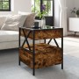Mesa de centro con Infinity LED roble ahumado 40x40x51 cm de , Mesas de centro - Ref: Foro24-847719, Precio: 77,83 €, Descuen...