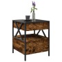 Mesa de centro con Infinity LED roble ahumado 40x40x51 cm de , Mesas de centro - Ref: Foro24-847719, Precio: 77,83 €, Descuen...