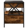 Mesa de centro con Infinity LED roble ahumado 40x40x51 cm de , Mesas de centro - Ref: Foro24-847719, Precio: 77,83 €, Descuen...