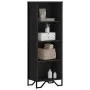 Estantería de madera de ingeniería negra 50x31x137,5 cm de , Librerías y estanterías - Ref: Foro24-848609, Precio: 61,47 €, D...