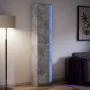 Aparador con LED madera ingeniería gris 41,5x32,5x200 cm de , Aparadores - Ref: Foro24-3307901, Precio: 130,95 €, Descuento: %