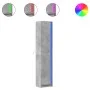 Aparador con LED madera ingeniería gris 41,5x32,5x200 cm de , Aparadores - Ref: Foro24-3307901, Precio: 130,95 €, Descuento: %