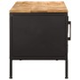 Mueble de TV madera maciza de mango rugosa 110x35x40 cm de , Almacenamiento para CD y DVD - Ref: Foro24-376043, Precio: 212,9...