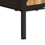 Mueble de TV madera maciza de mango rugosa 110x35x40 cm de , Almacenamiento para CD y DVD - Ref: Foro24-376043, Precio: 212,9...
