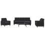 Juego de sofás con cojines 4 piezas terciopelo negro de , Sofás - Ref: Foro24-3278366, Precio: 689,24 €, Descuento: %