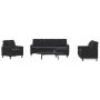 Set of sofas with 4 black velvet cushions by , Sofas - Ref: Foro24-3278366, Price: 690,43 €, Discount: %