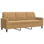 3-piece brown velvet sofa set with cushions by , Sofas - Ref: Foro24-3278408, Price: 576,02 €, Discount: %