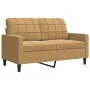 3-piece brown velvet sofa set with cushions by , Sofas - Ref: Foro24-3278408, Price: 576,02 €, Discount: %