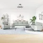 Set of sofas with 4 light gray velvet cushions by , Sofas - Ref: Foro24-3278441, Price: 655,05 €, Discount: %
