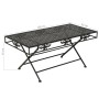 Mesa de centro plegable estilo vintage metal negro 100x50x45 cm en Mesas de centro | Comprar online en Foru.es