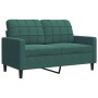 Juego de sofás con cojines 3 piezas terciopelo verde oscuro de , Sofás - Ref: Foro24-3278403, Precio: 605,85 €, Descuento: %