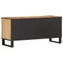 Mueble de TV madera maciza de mango rugosa 100x34x46 cm de , Almacenamiento para CD y DVD - Ref: Foro24-377514, Precio: 73,56...