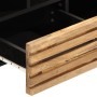 Mueble de TV madera maciza de mango rugosa 100x34x46 cm de , Almacenamiento para CD y DVD - Ref: Foro24-377514, Precio: 74,25...