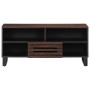 Mueble de TV madera maciza mango marrón 100x34x46 cm de , Almacenamiento para CD y DVD - Ref: Foro24-377516, Precio: 74,69 €,...