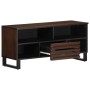 Mueble de TV madera maciza mango marrón 100x34x46 cm de , Almacenamiento para CD y DVD - Ref: Foro24-377516, Precio: 74,69 €,...