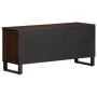 Mueble de TV madera maciza mango marrón 100x34x46 cm de , Almacenamiento para CD y DVD - Ref: Foro24-377516, Precio: 74,83 €,...