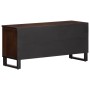 Mueble de TV madera maciza mango marrón 100x34x46 cm de , Almacenamiento para CD y DVD - Ref: Foro24-377516, Precio: 74,69 €,...