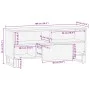 Mueble de TV madera maciza mango marrón 100x34x46 cm de , Almacenamiento para CD y DVD - Ref: Foro24-377516, Precio: 74,83 €,...