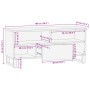Mueble de TV madera maciza mango marrón 100x34x46 cm de , Almacenamiento para CD y DVD - Ref: Foro24-377516, Precio: 74,69 €,...