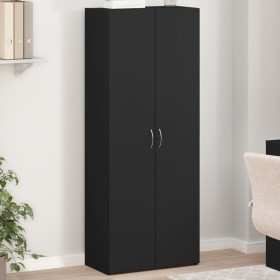 Armario archivador madera de ingeniería negro 60x32x153 cm de , Armarios archivadores - Ref: Foro24-3276645, Precio: 135,51 €...